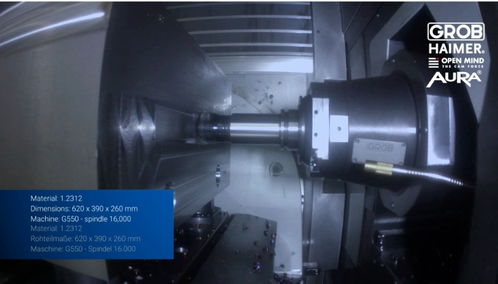 德國格勞博5軸聯動通用加工中心g550加工保險杠模具